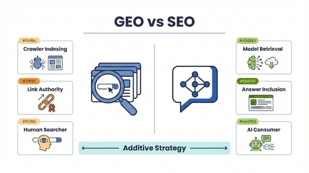 GEO vs SEO: Definitions and Strategic Scope for Marketers