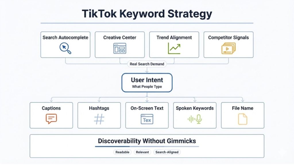TikTok SEO Keyword Research and Placement (A Strategic, Non-Gimmicky Approach)