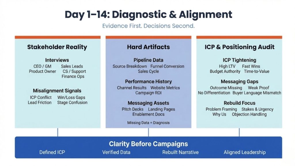 Day 1–14: Diagnostic and Alignment