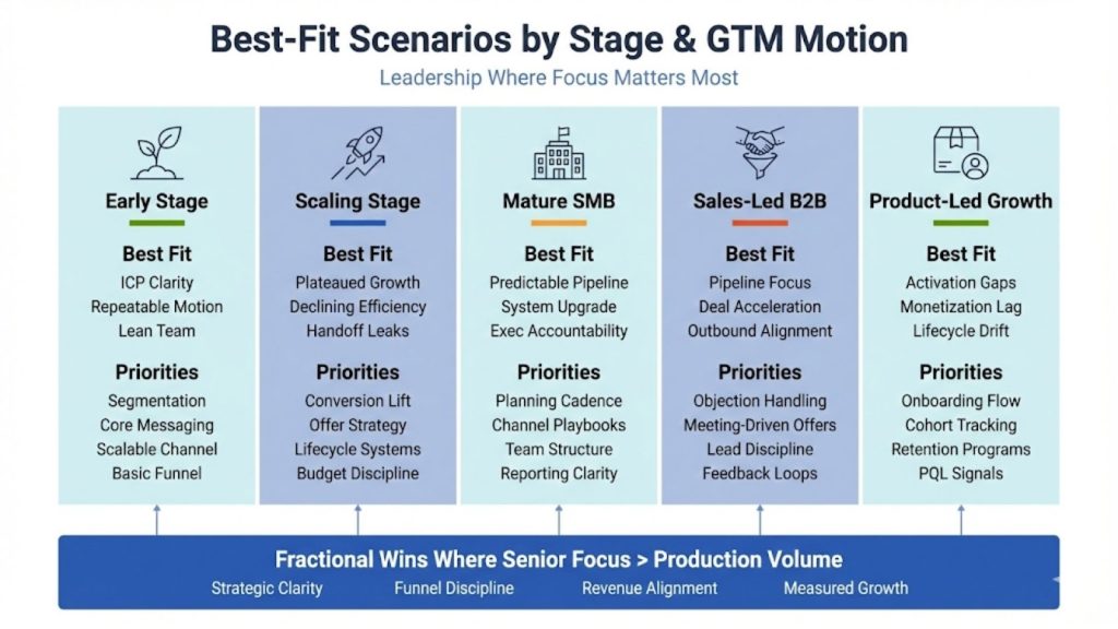 Best-Fit Scenarios by Stage and GTM Motion