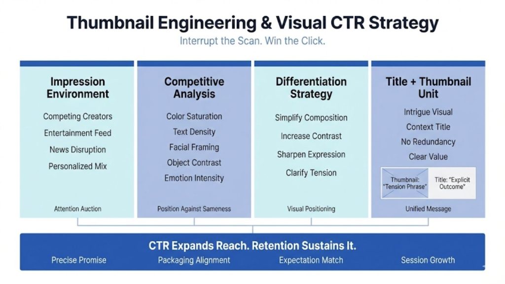 Thumbnail Engineering and Visual CTR Strategy