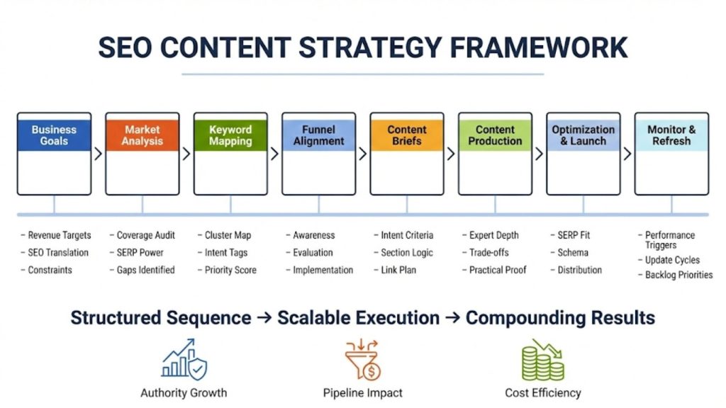 SEO Content Strategy Framework (Step-by-Step)
