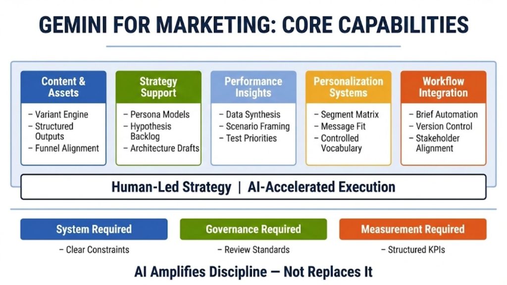 Core Capabilities of gemini for markeitng