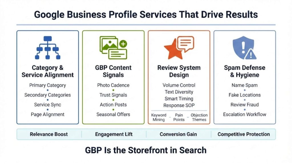 Google Business Profile Services (The Work That Actually Moves the Needle)