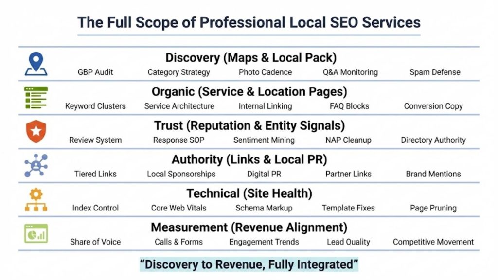 The Full Scope of Local SEO Services (What a Professional Package Includes)