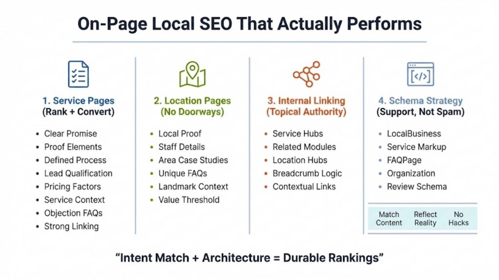 On-Page Local SEO Services (The Page Work Most Agencies Rush)
