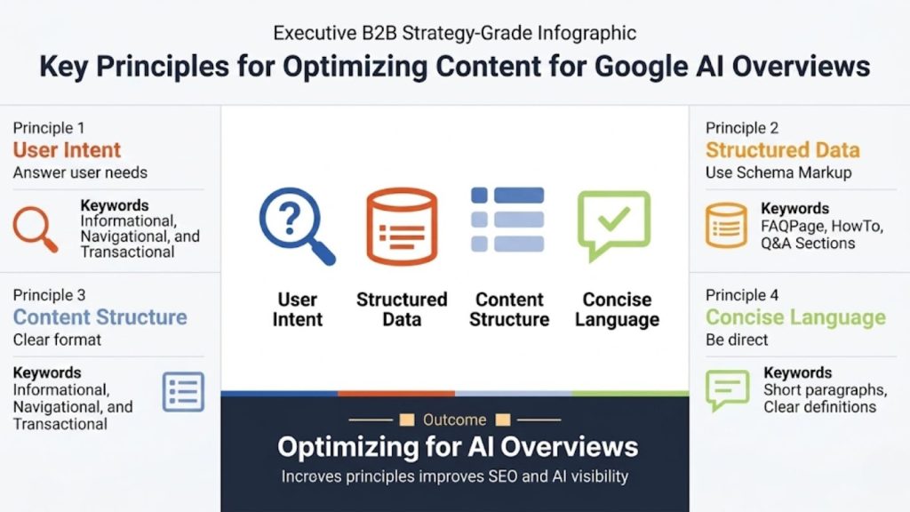 Key Principles for Optimizing Content for Google AI Overviews