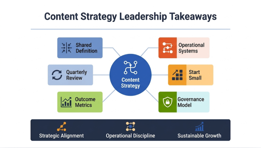 Final Takeaways for Leaders and Practitioners for content strategy leadership