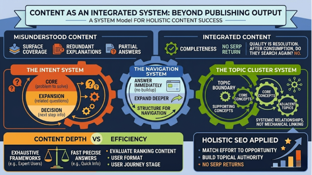 Content as an Integrated System, Not a Publishing Output