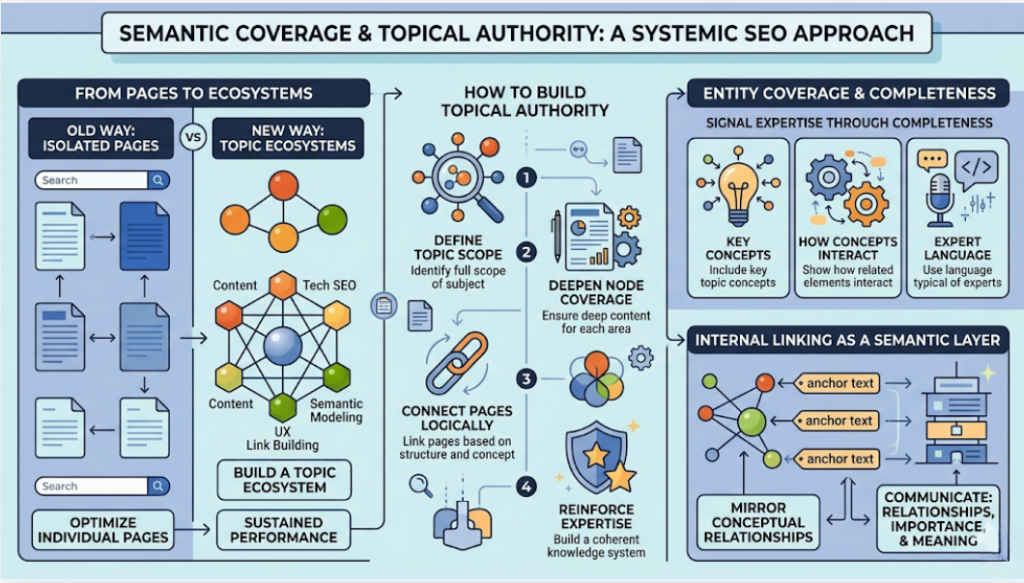 Semantic Coverage and Topical Authority