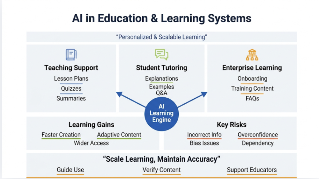 AI in Education and learning content