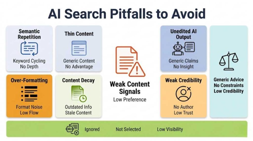 Pitfalls to Avoid in AI Search